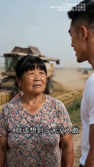 讹走收割机后，她家麦子烂地里（50集）热门了短剧