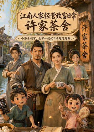 江南人家经营致富日常：许家茶舍（74集）最火的短剧