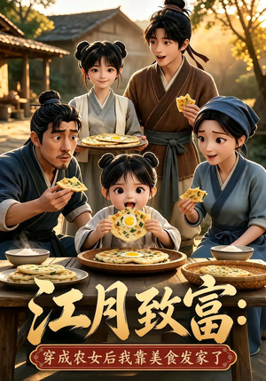 江月致富：穿成农女后我靠美食发家了（80集）免费短剧大全