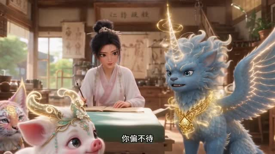 穿成驯兽女，契约神兽来打工（38集）短剧视频分享